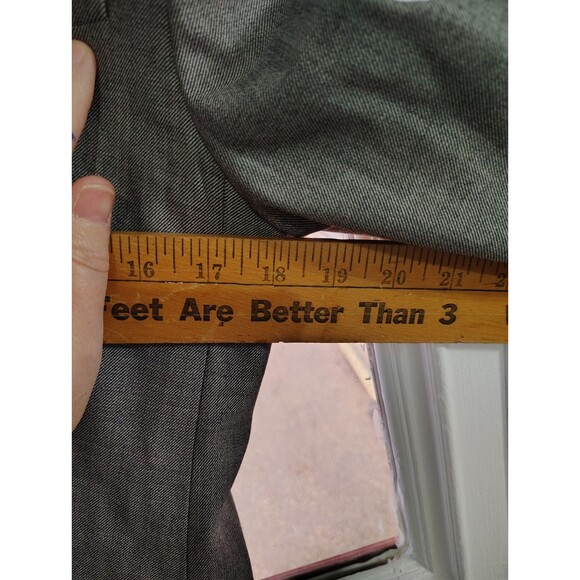 Banana Republic Grey Single Button Wool Blazer Size 8 Career Casual - Picture 6 of 6